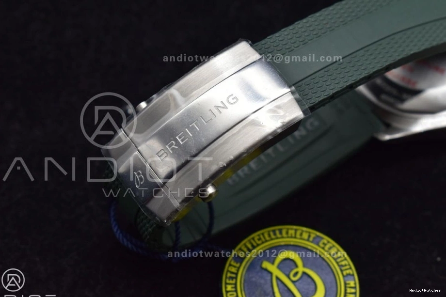 Rubber SuperOcean BLSF FashionForward 1:1 Automatic Orange 42 on Green Strap SS A 1164 Best Edition Dial 1226